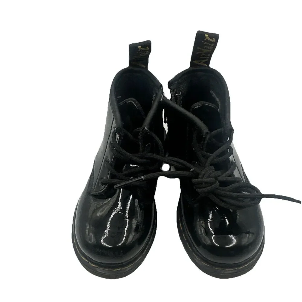 Dr. Martens Kid Ankle Boots Children Outdoor Shoes For Boys/Girls Zipper Up‎ 6